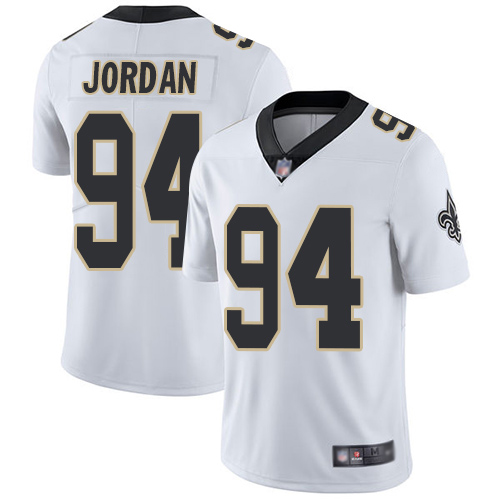 Men New Orleans Saints Limited White Cameron Jordan Road Jersey NFL Football #94 Vapor Untouchable Jersey->new orleans saints->NFL Jersey